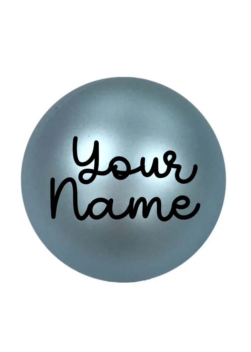 Personalised Christmas Bauble with Custom Vinyl Name