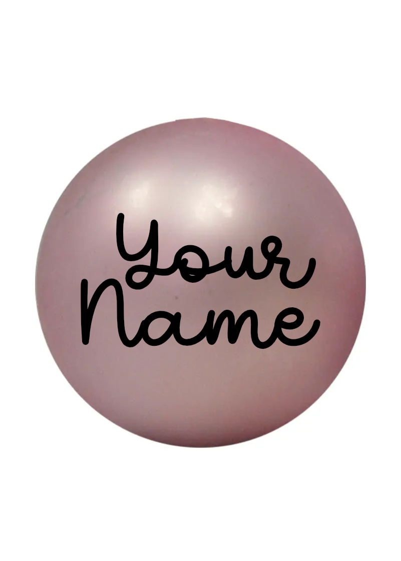 Personalised Christmas Bauble with Custom Vinyl Name