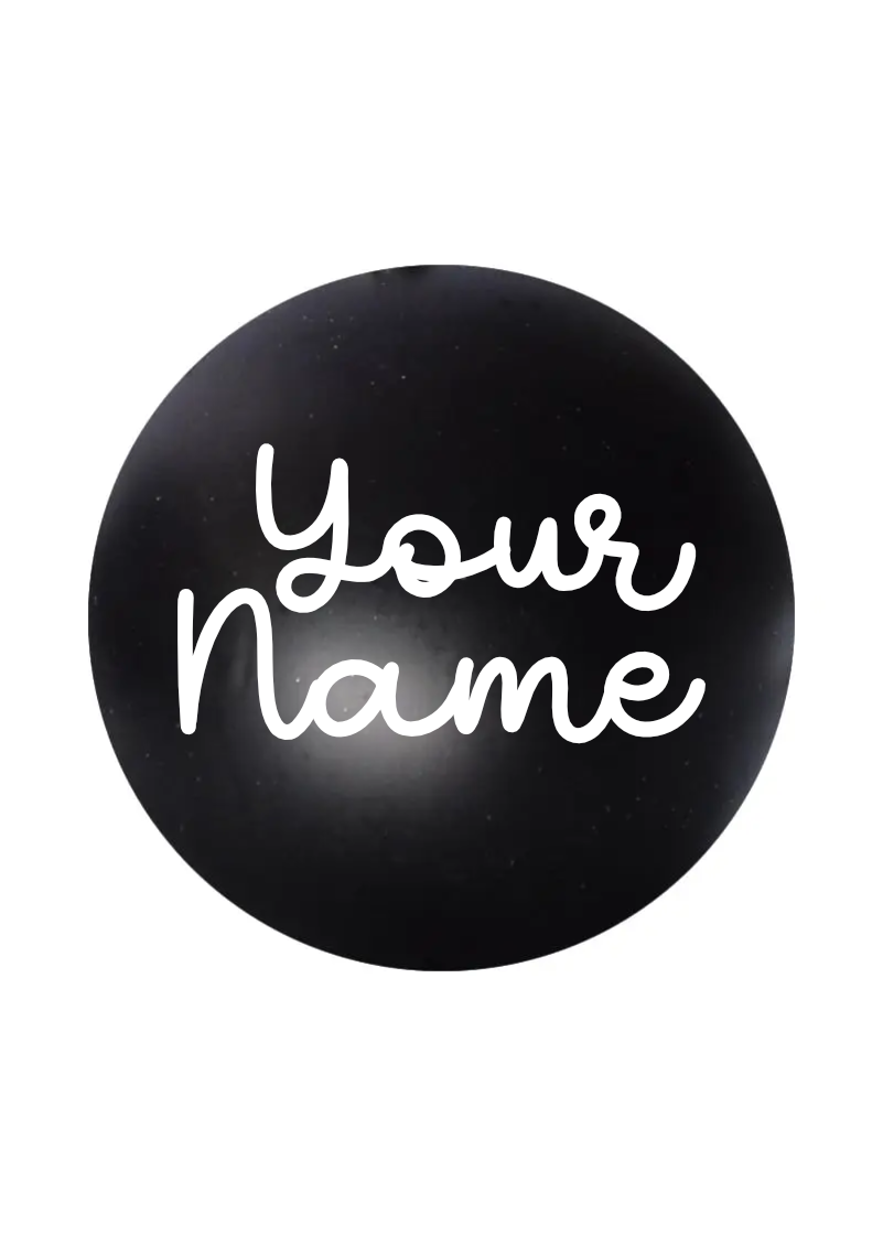 Personalised Christmas Bauble with Custom Vinyl Name