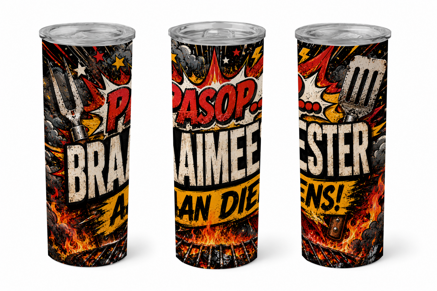 Premium 20oz Straight Tumbler Wrap Design - BraaiSA BUNDLE (60 Designs)