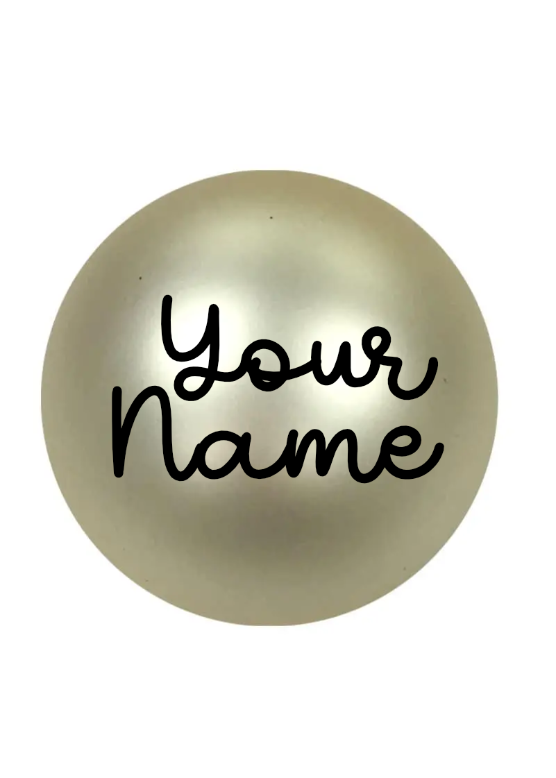 Personalised Christmas Bauble with Custom Vinyl Name