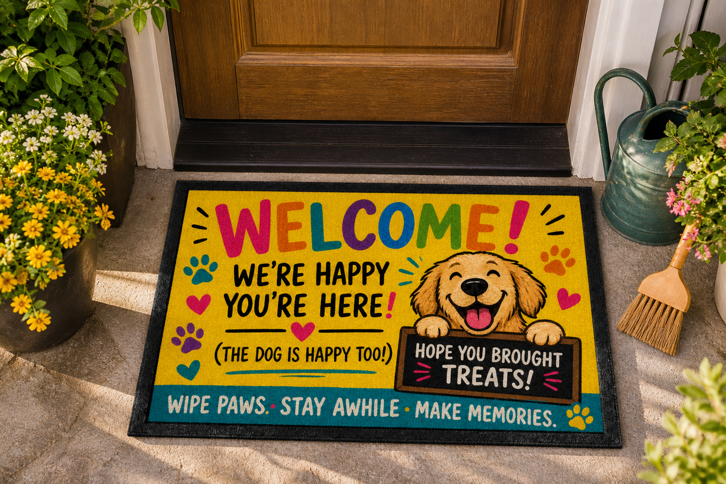 Custom Printed Doormat (600x400mm) | Personalised Welcome Mat | Indoor/Outdoor Entry Mat