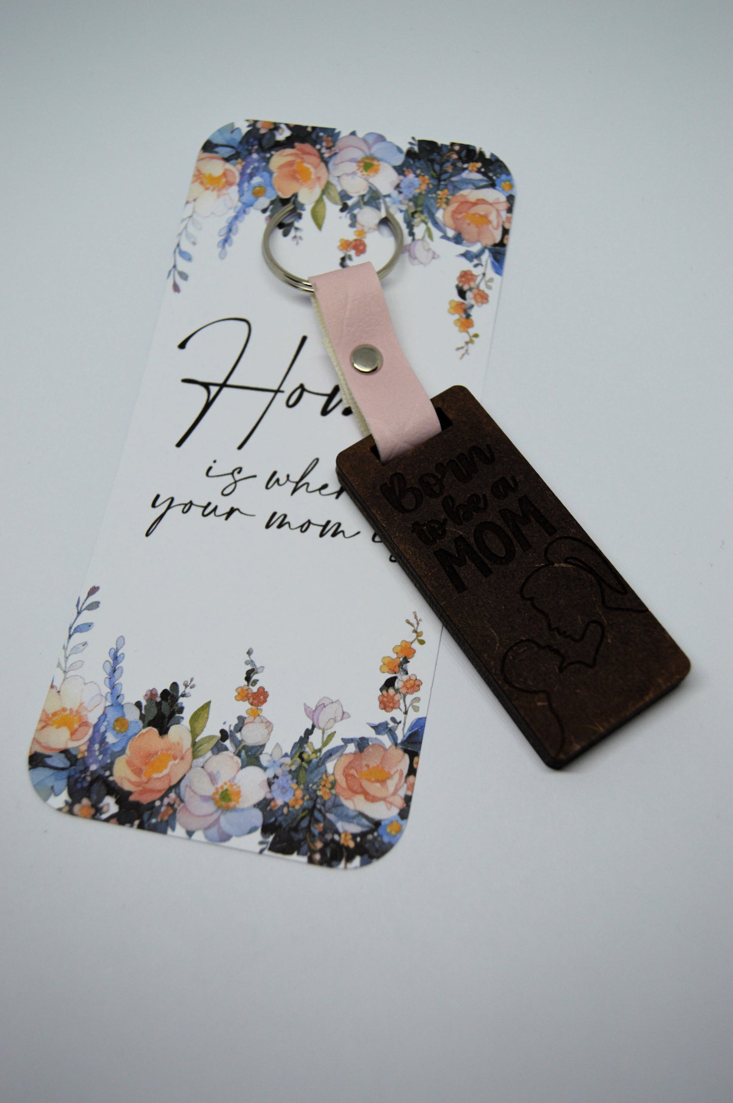 Mothers Day Photo Frame keyring with Faux leather strap 1