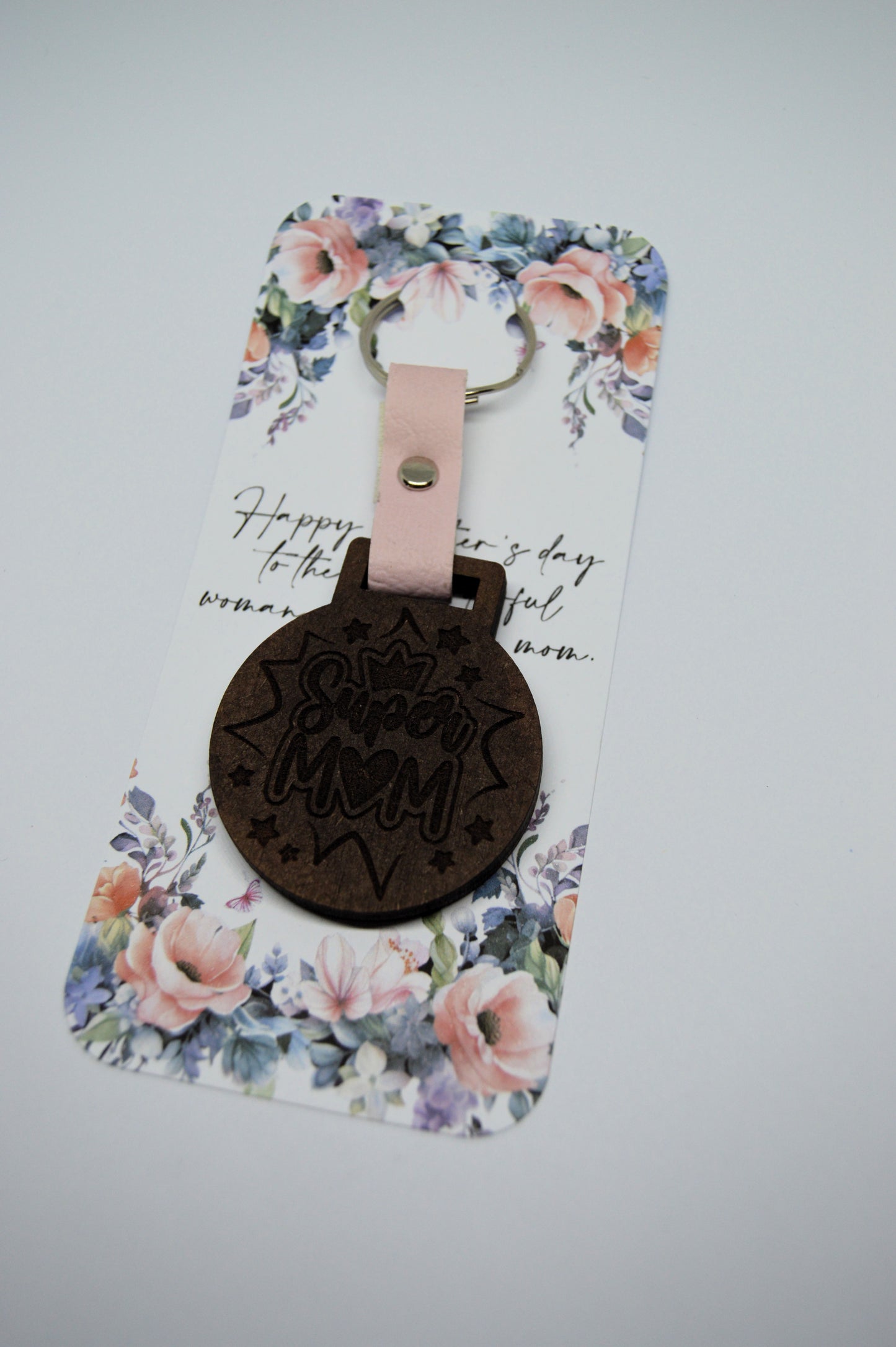 Mothers Day Photo Frame keyring with Faux leather strap 2