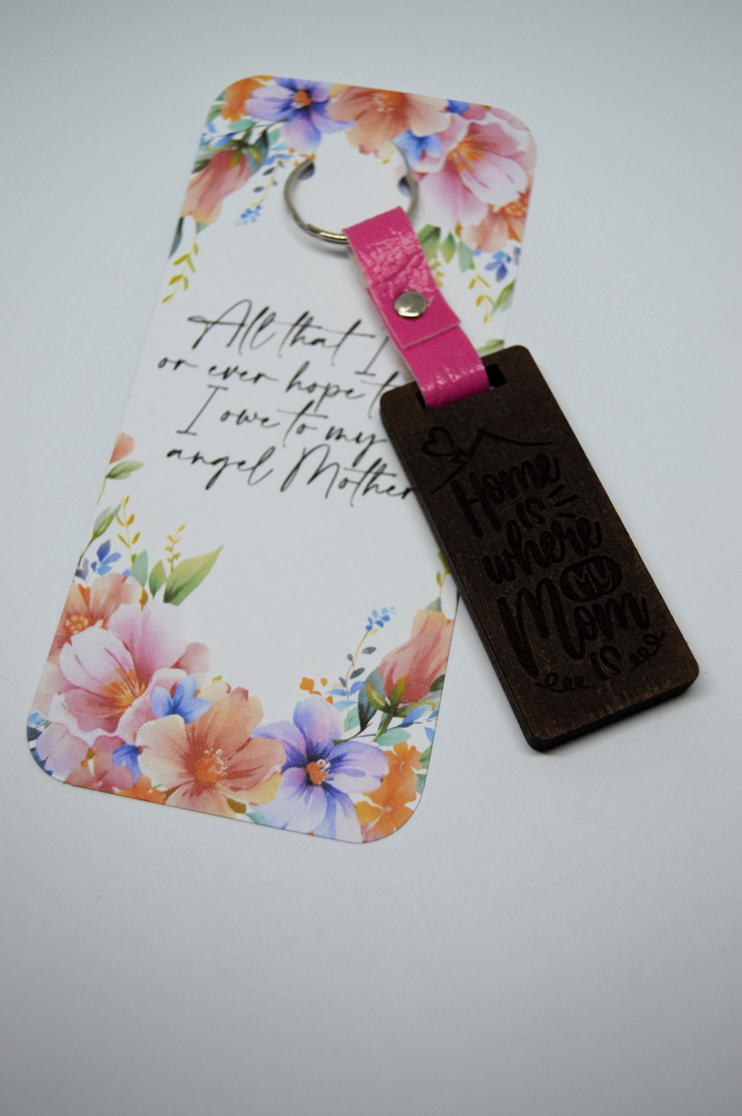 Mothers Day Photo Frame keyring with Faux leather strap 5