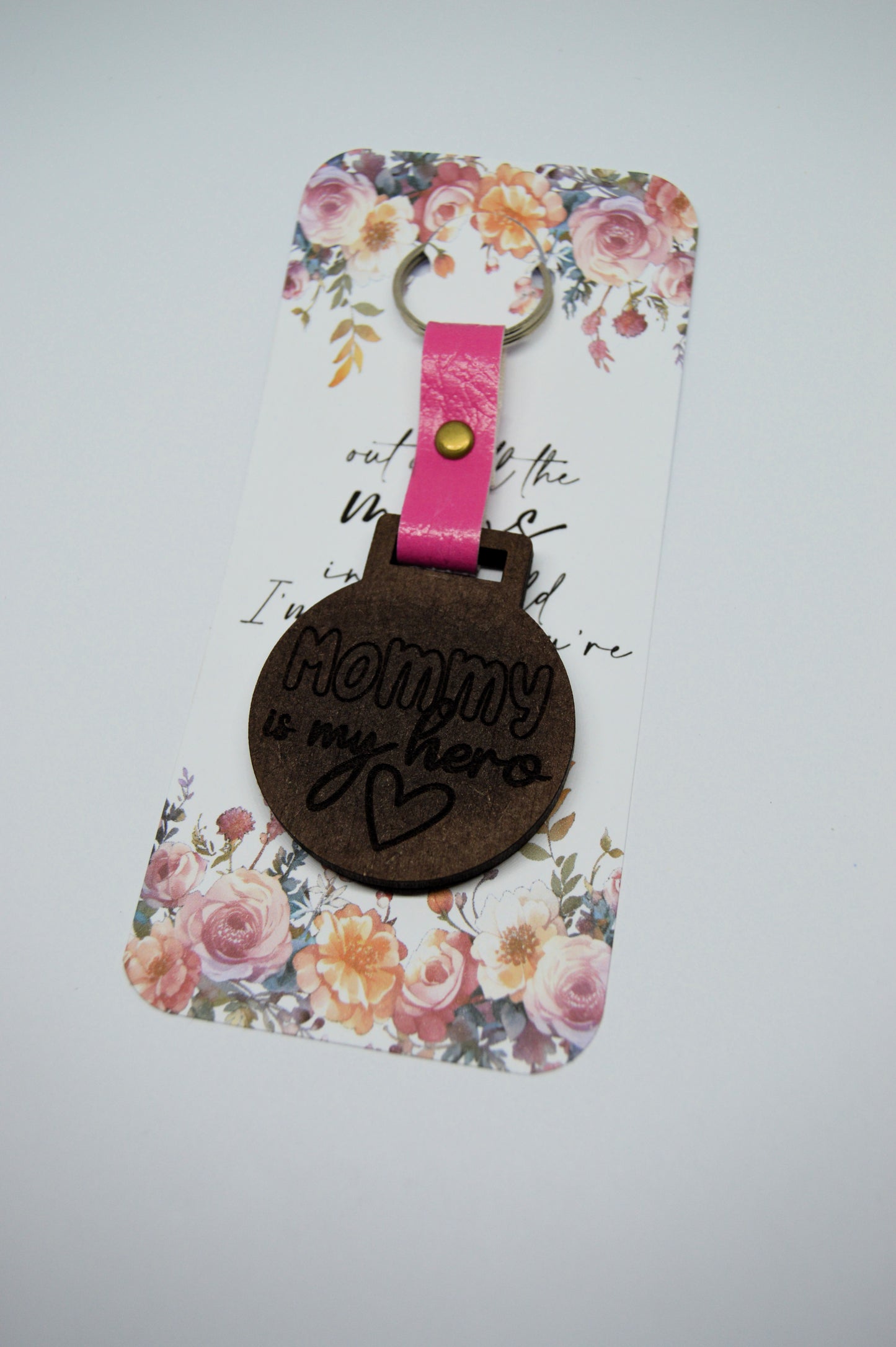 Mothers Day Photo Frame keyring with Faux leather strap 7