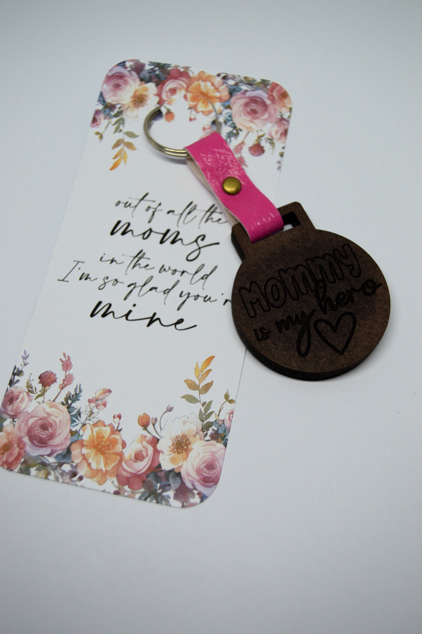 Mothers Day Photo Frame keyring with Faux leather strap 7