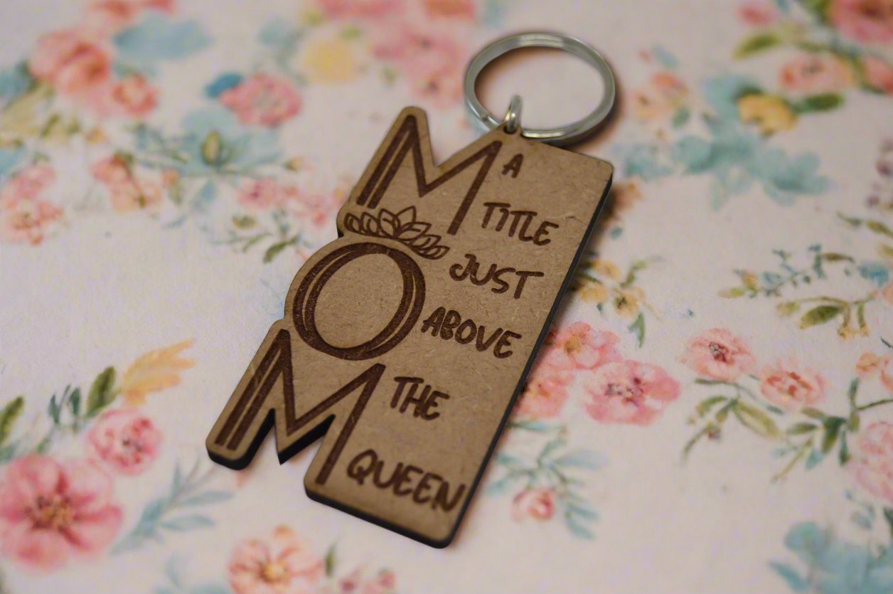 Keyring - Mom, A title just above the queen