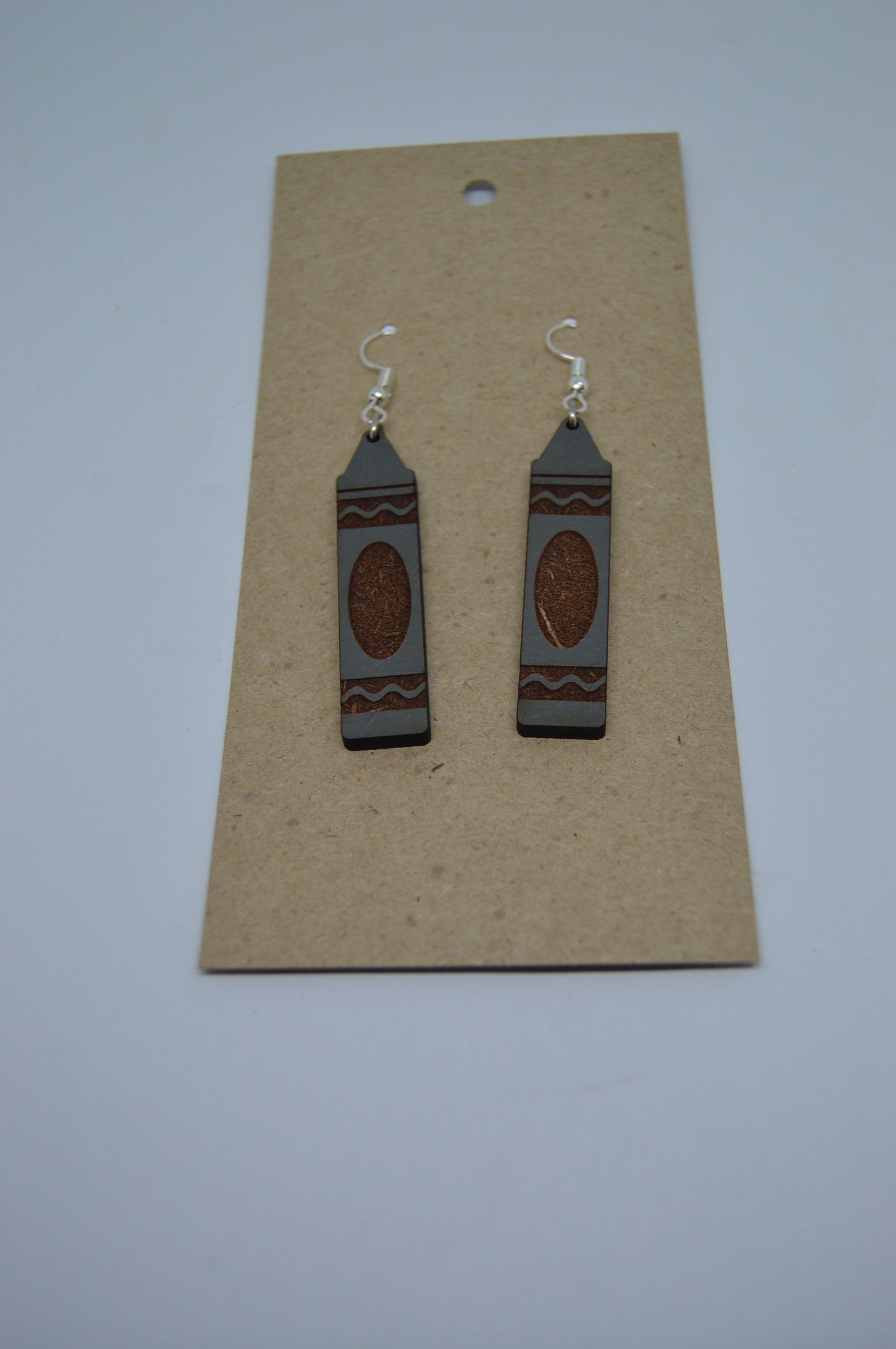 Earrings - Crayons Grey