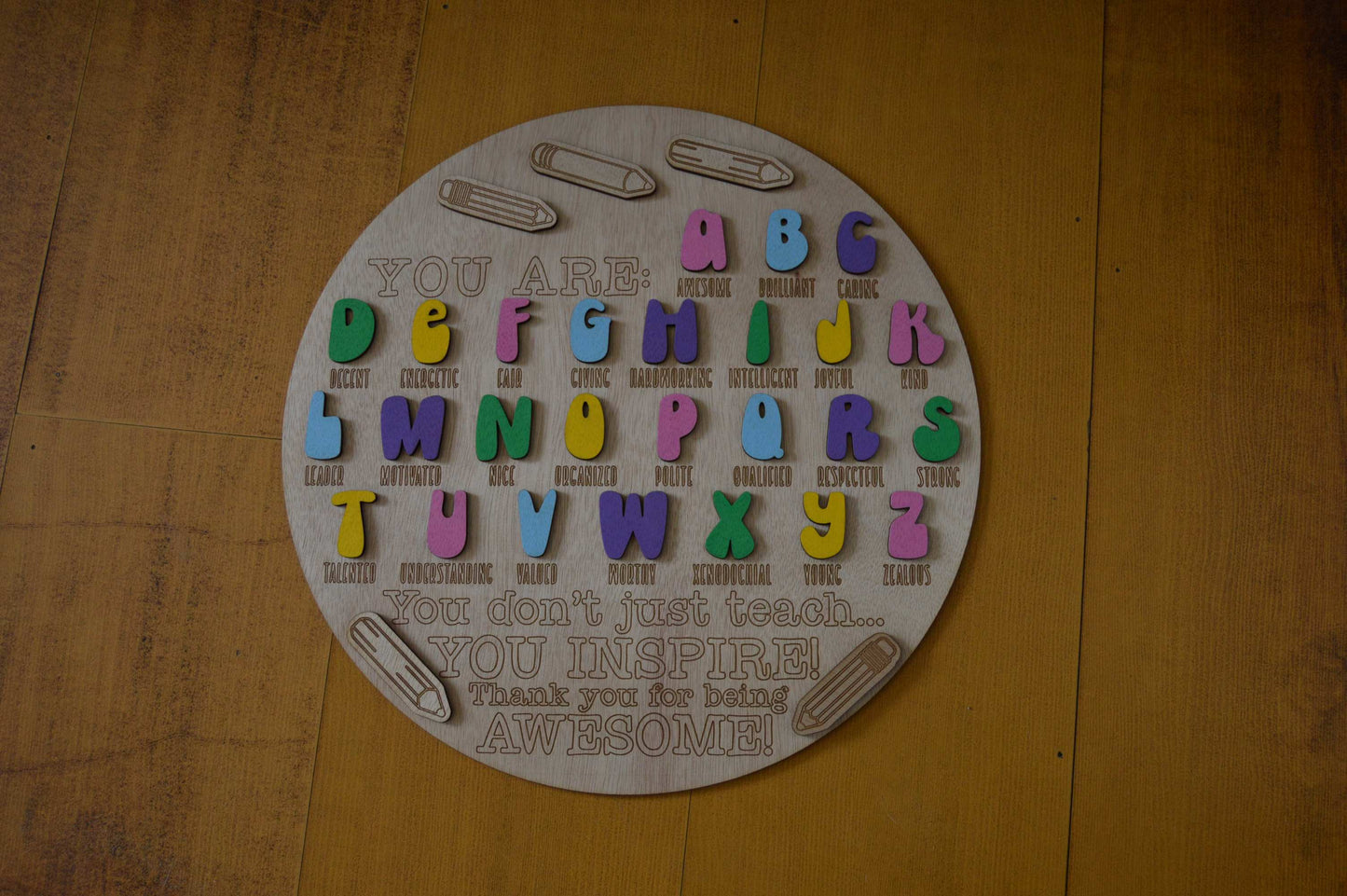 Teacher Alphabet 'Thank you' Sign