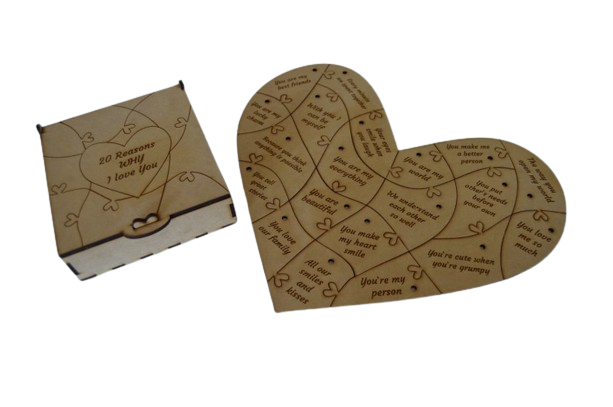 20 Reasons why I love you - Puzzle and Box