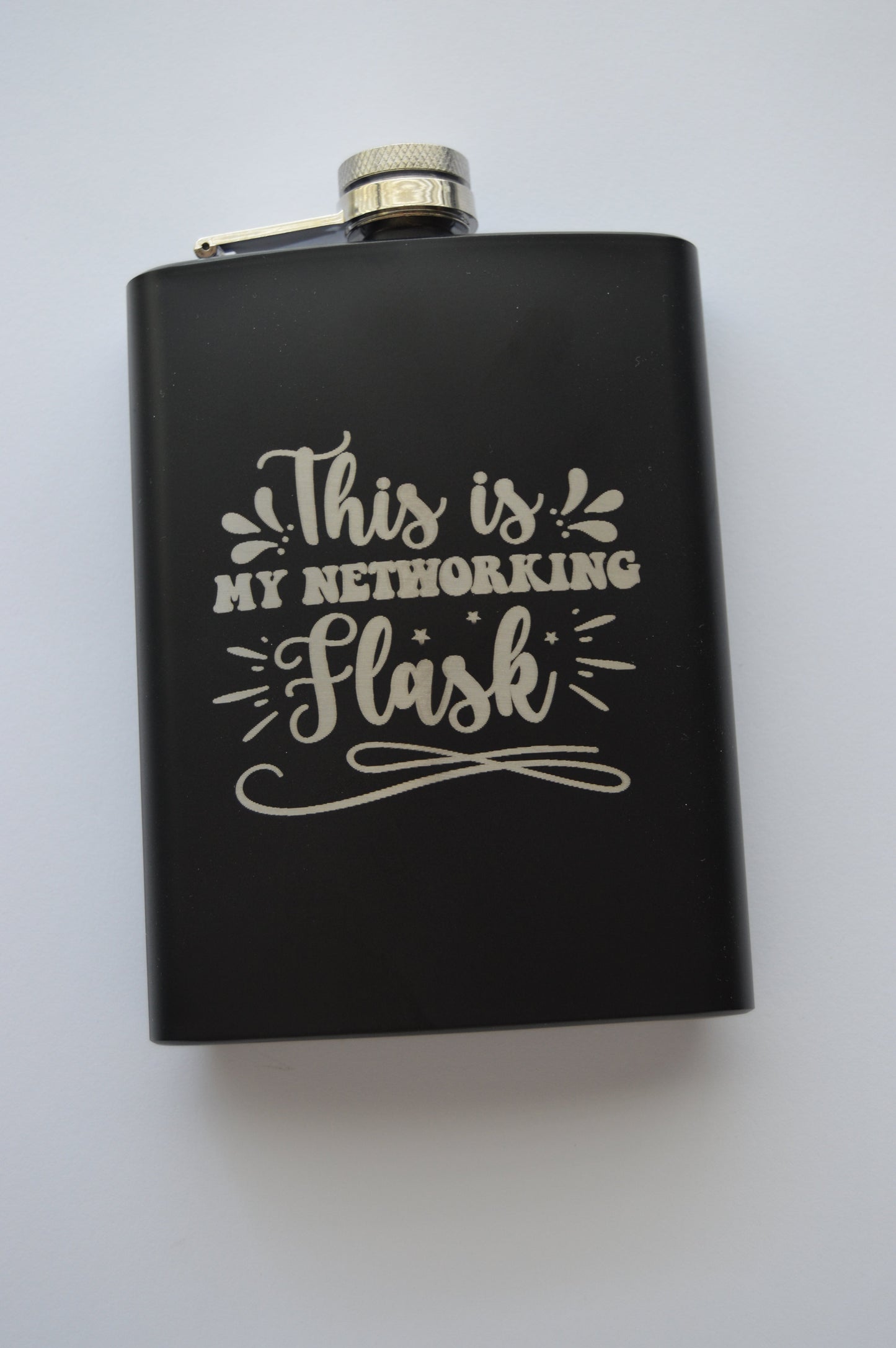 Flask with engraving