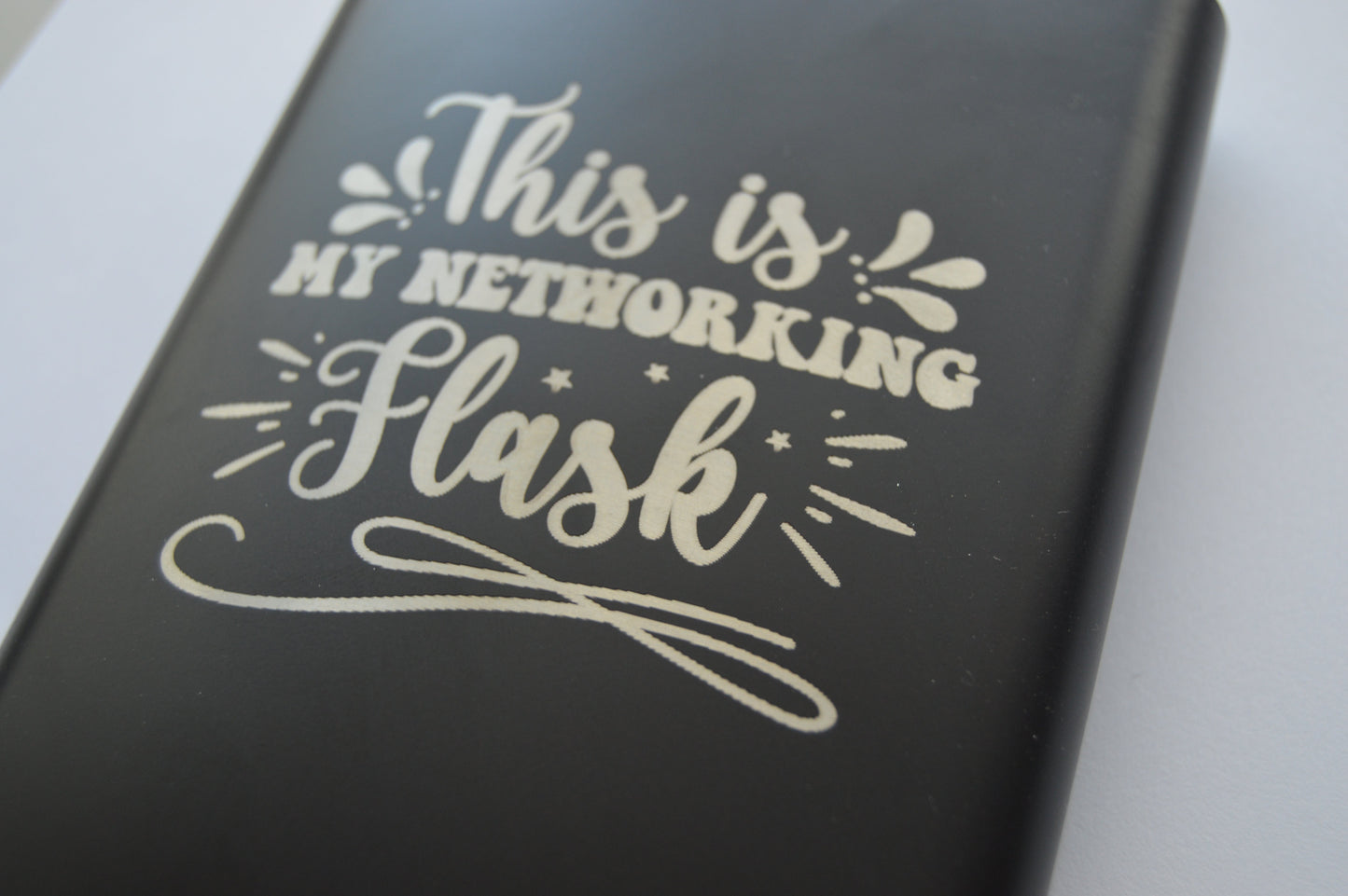 Flask with engraving