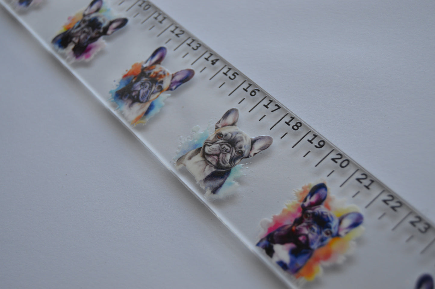 Perspex Ruler with UV DTF sticker