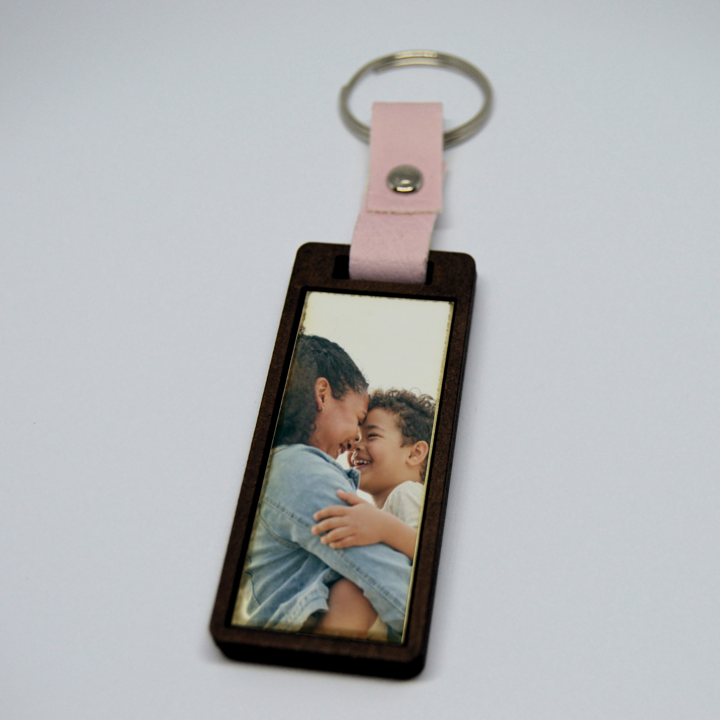 Mothers Day Photo Frame keyring with Faux leather strap 1