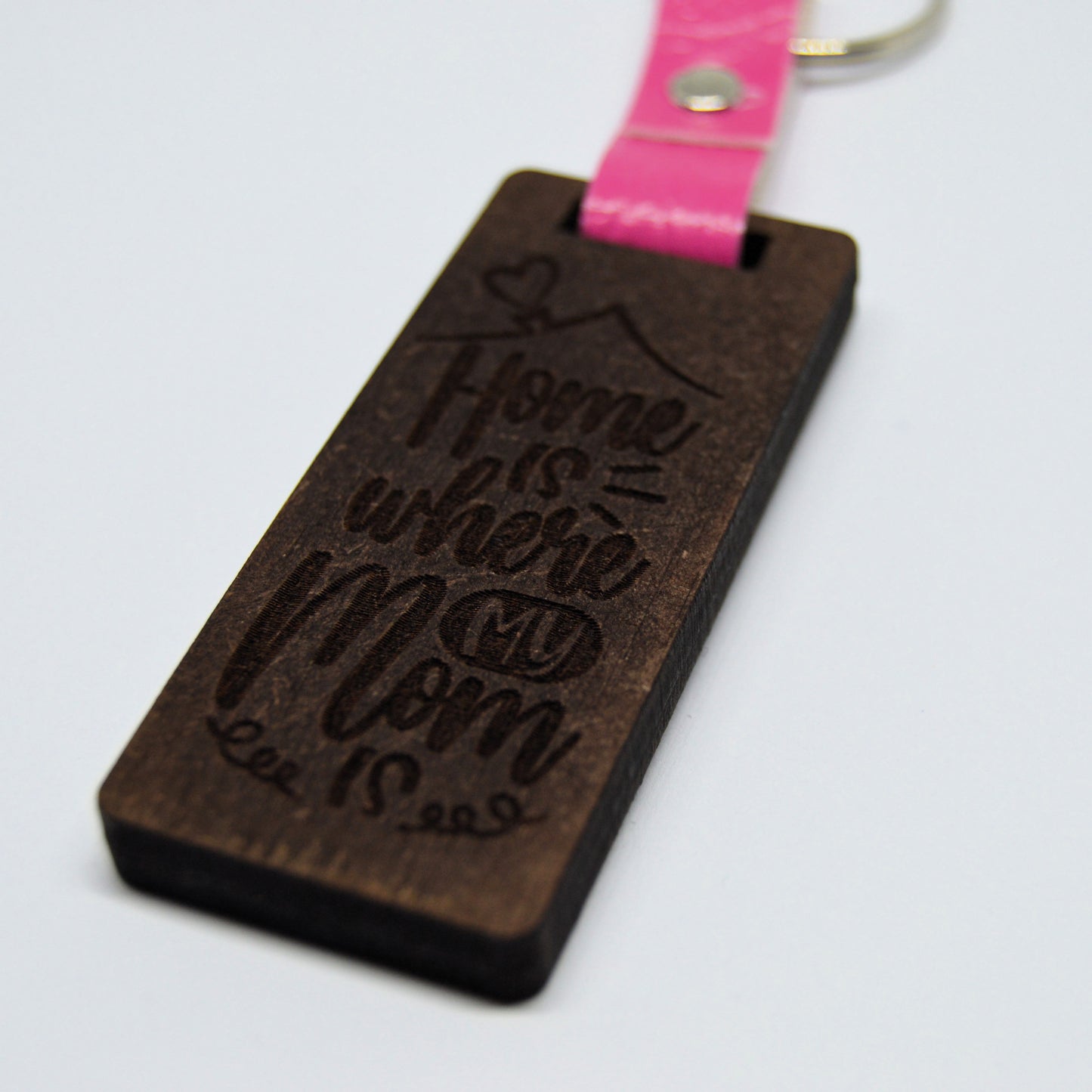 Mothers Day Photo Frame keyring with Faux leather strap 5