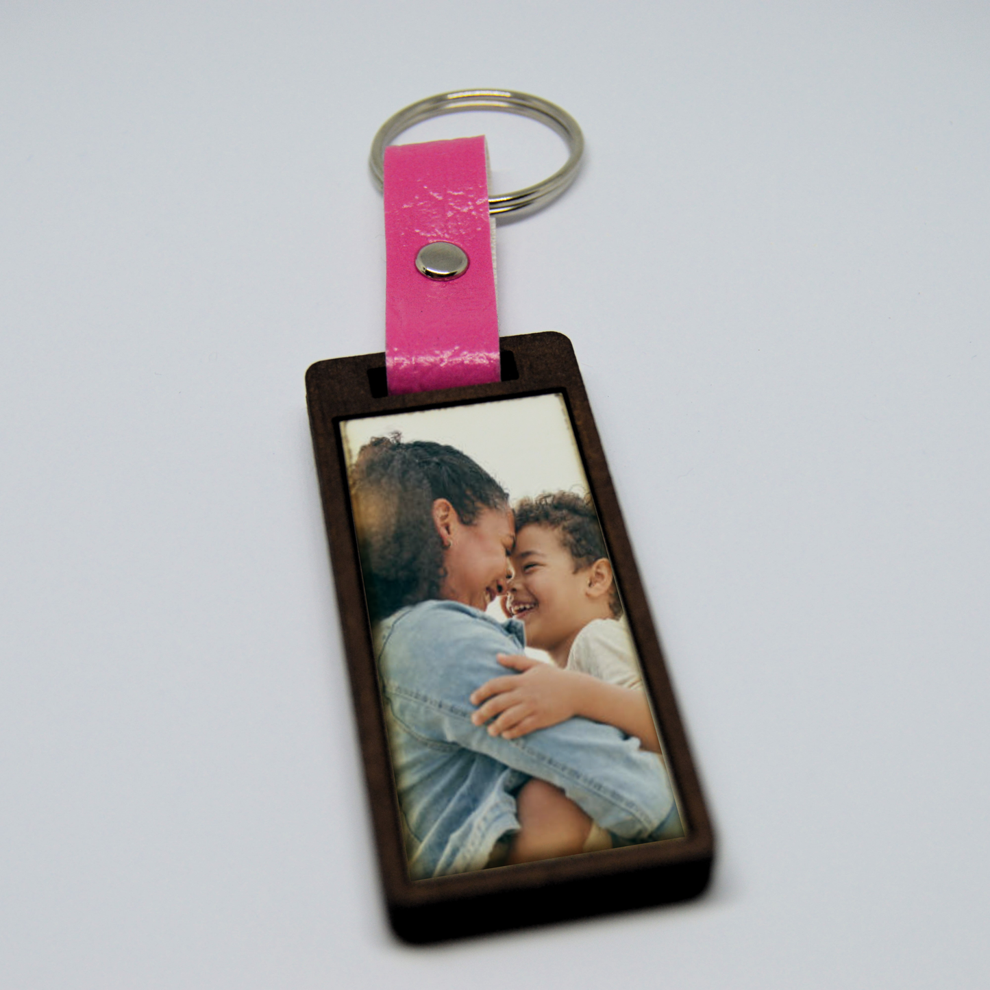 Mothers Day Photo Frame keyring with Faux leather strap 5
