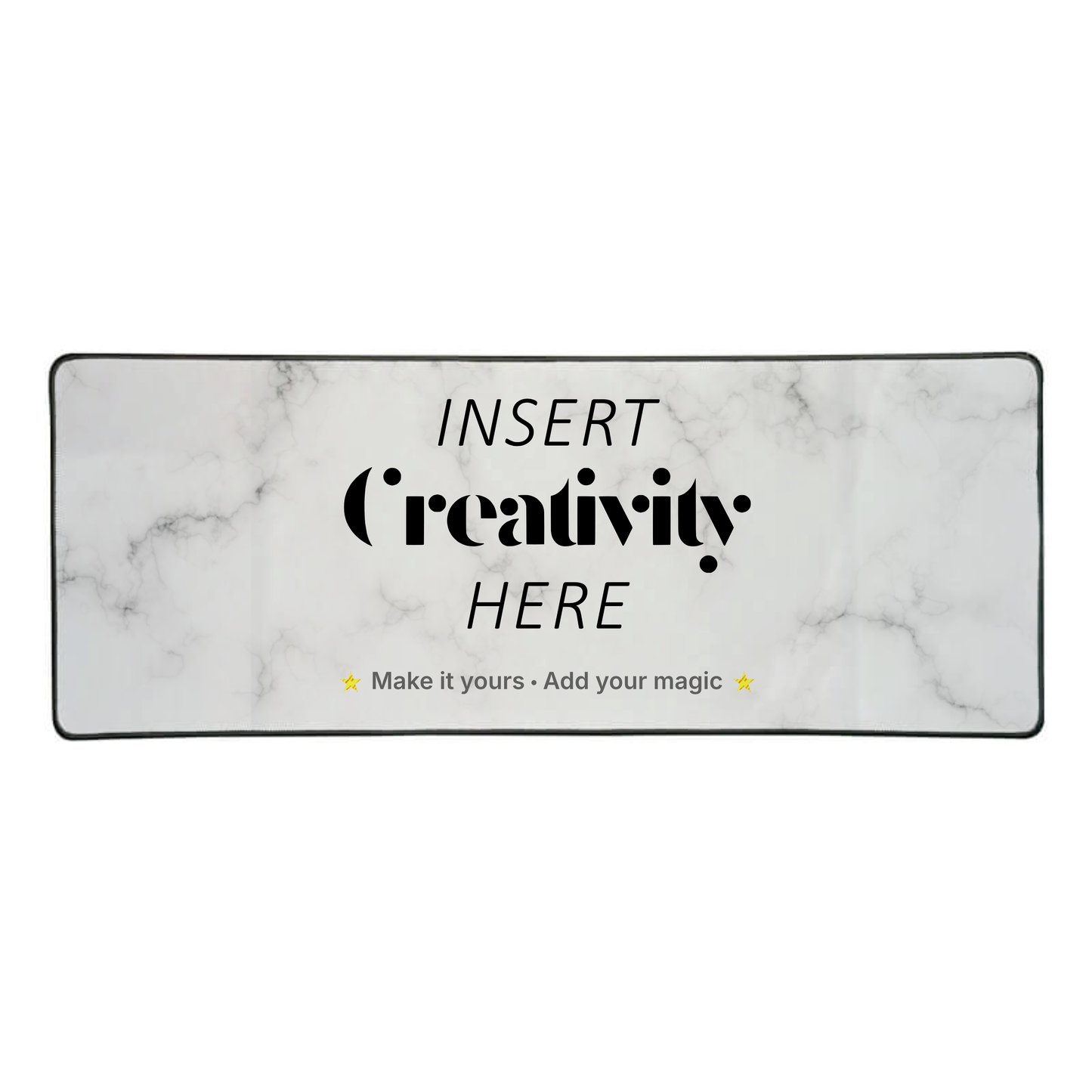 Custom Printed Bar or Desk Mat – 780×300mm Rubber Base with Sewn Edges