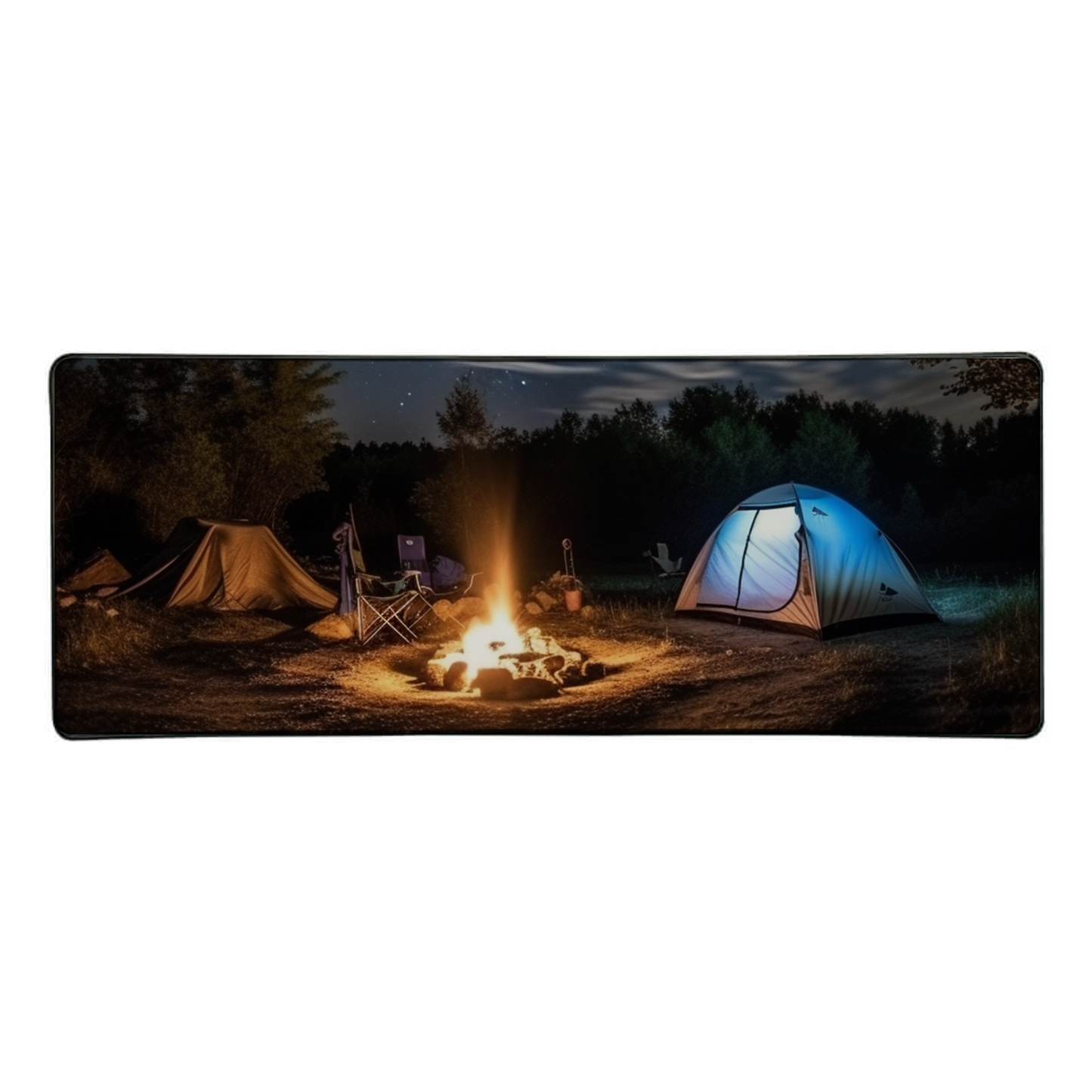 Custom Printed Bar or Desk Mat – 780×300mm Rubber Base with Sewn Edges