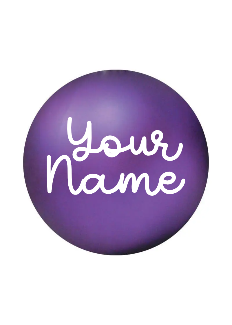 Personalised Christmas Bauble with Custom Vinyl Name