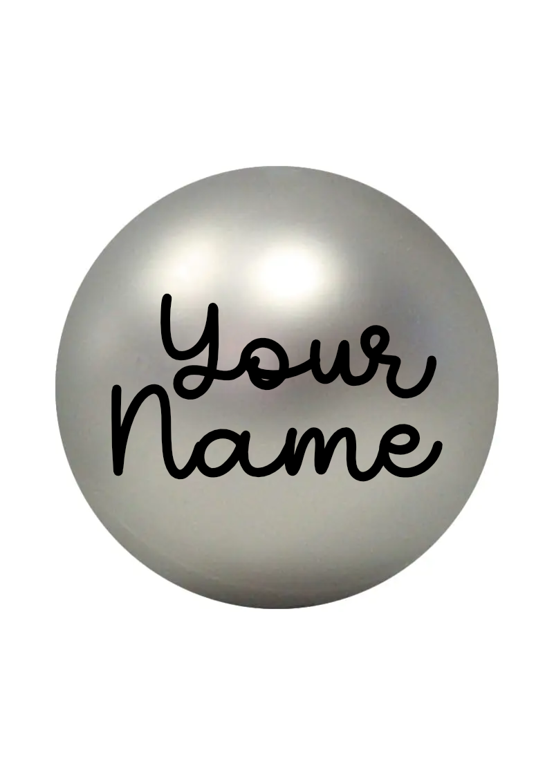 Personalised Christmas Bauble with Custom Vinyl Name