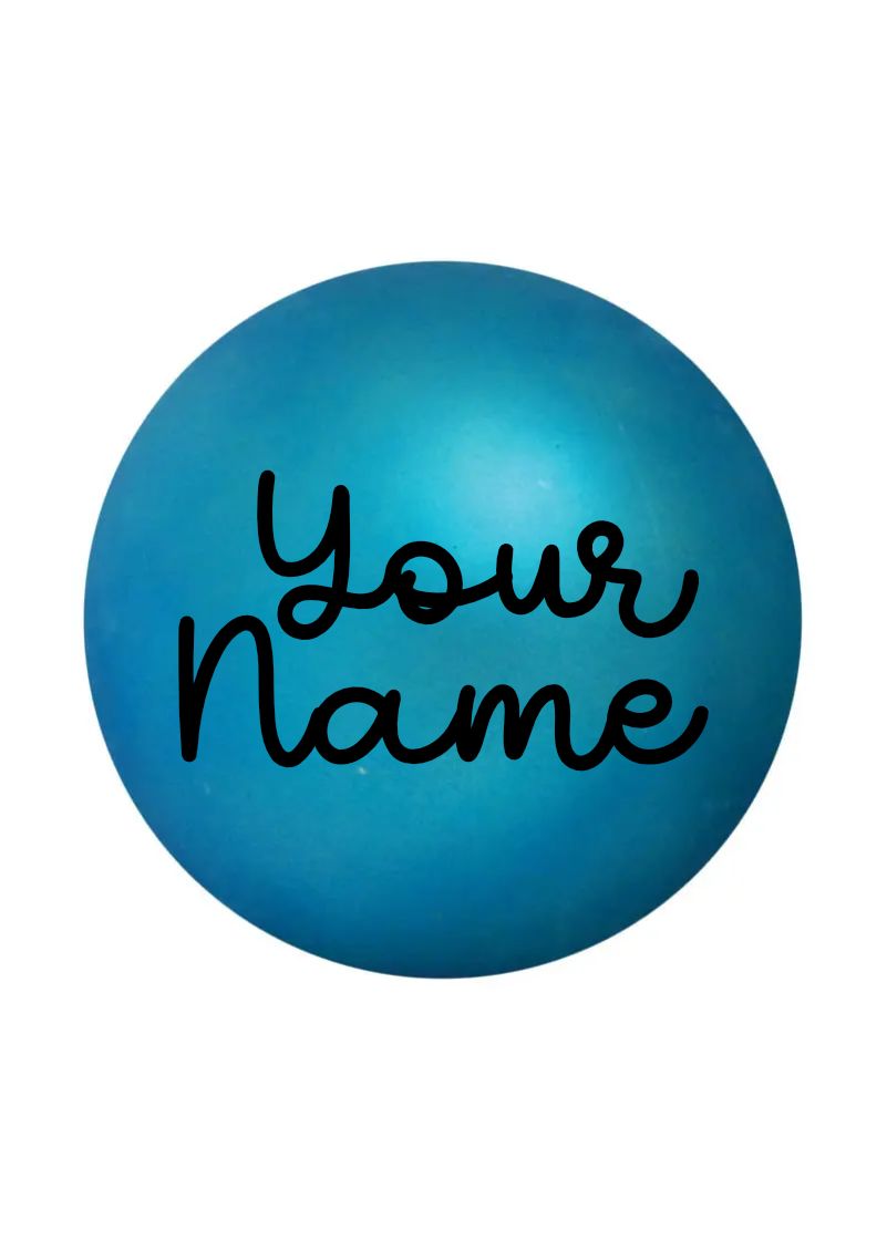 Personalised Christmas Bauble with Custom Vinyl Name