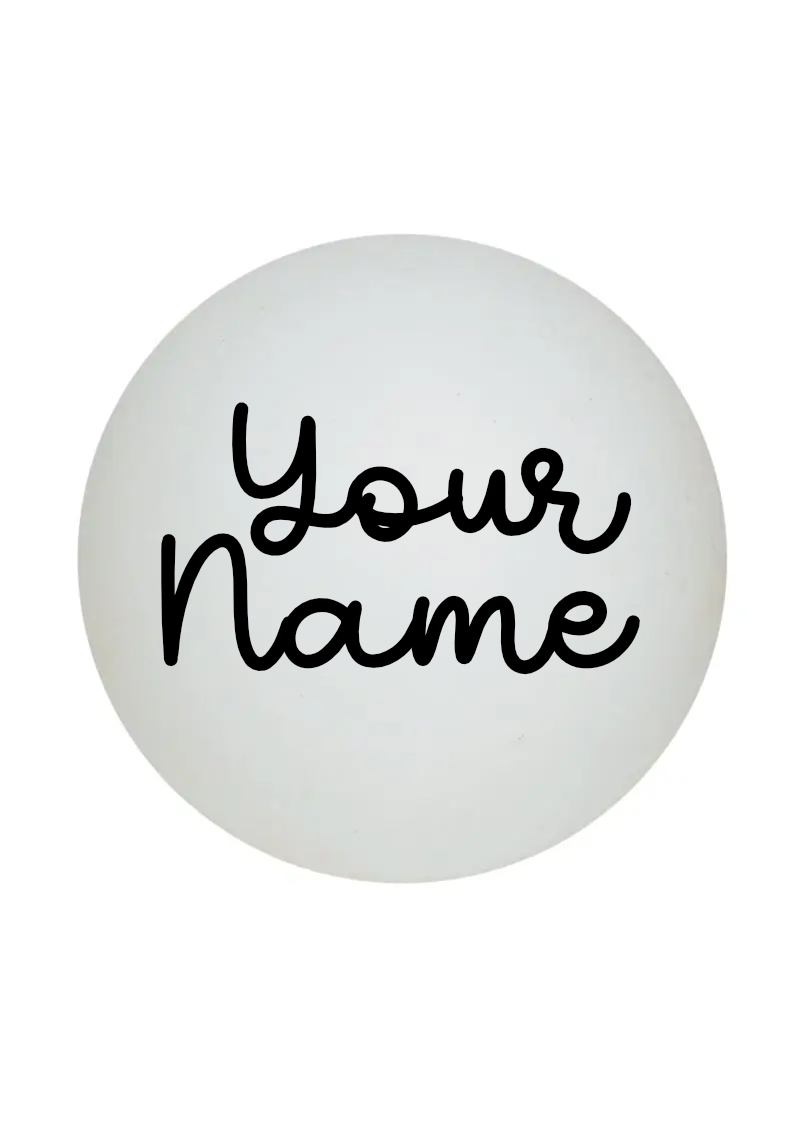 Personalised Christmas Bauble with Custom Vinyl Name