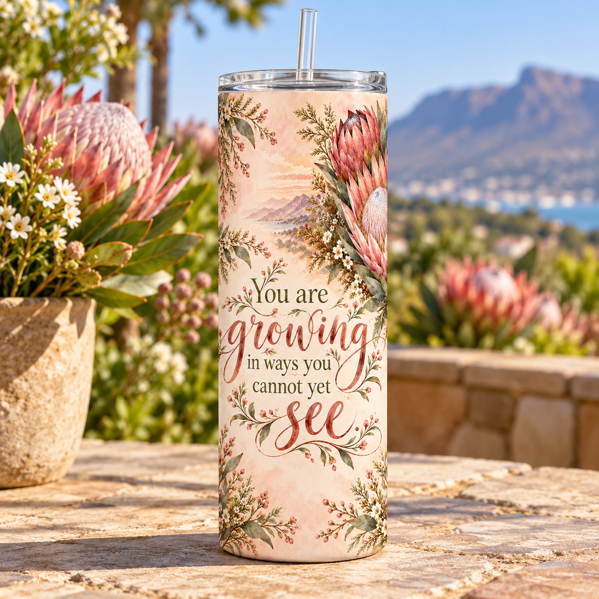 Protea Resilience 20oz Tumbler – lifestyle view