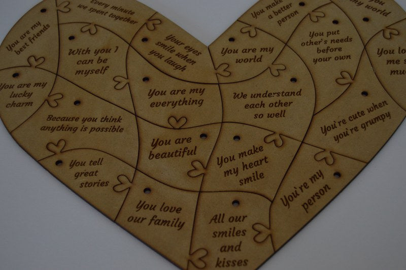20 Reasons why I love you - Puzzle and Box