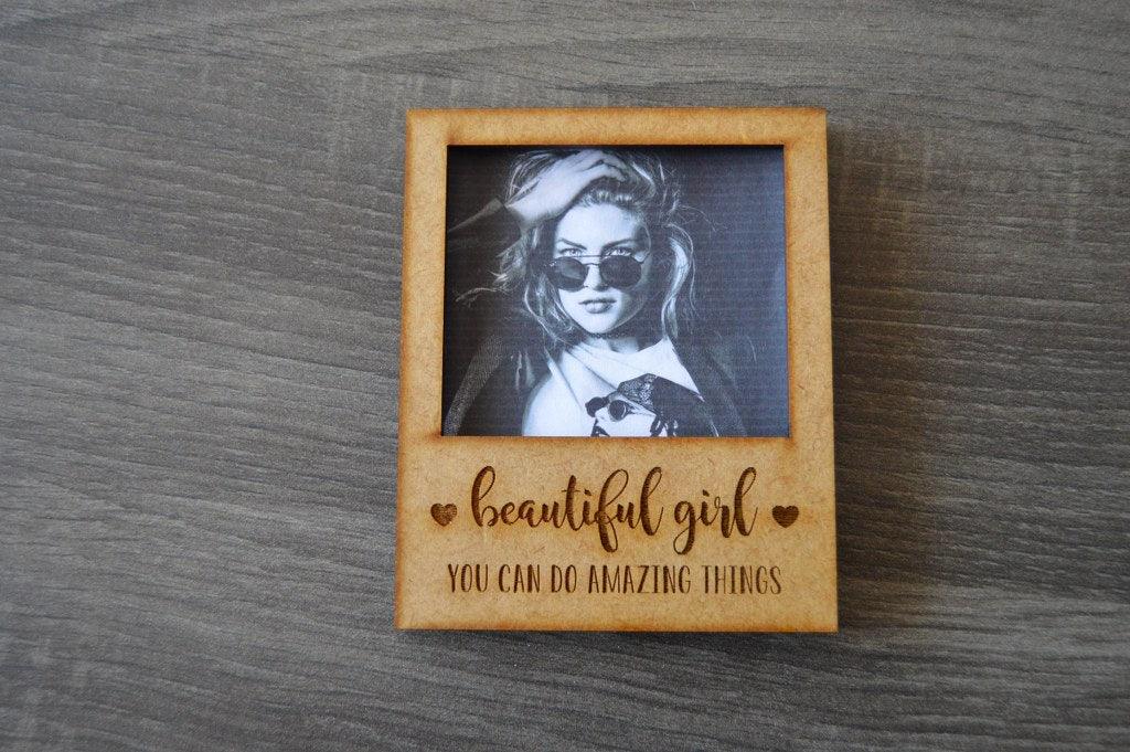 Wood Polaroid Photo Frames - But Why Not - Personalized Gifts