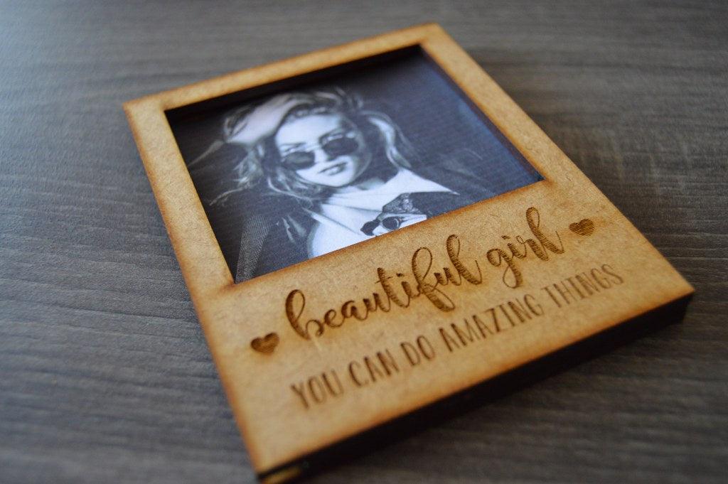 Wood Polaroid Photo Frames - But Why Not - Personalized Gifts