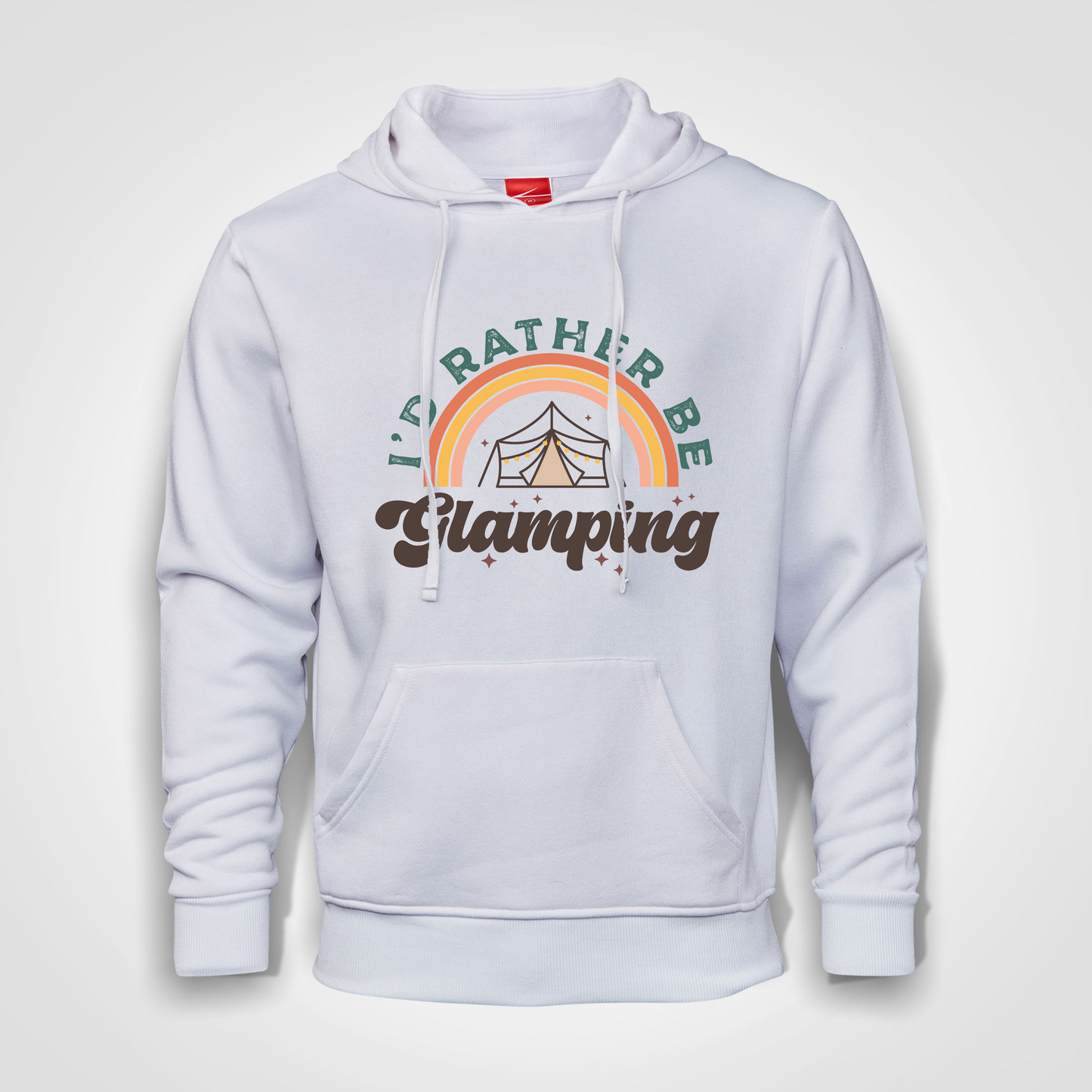 Hoodie - Camping I'd rather be glamping