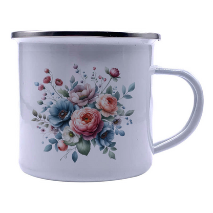 Custom Printed Enamel Mug – Personalised Sublimation Camping Mug