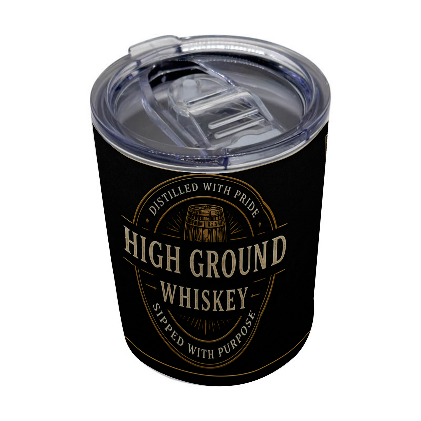 Custom Printed Whiskey Tumbler – 12oz Stainless Steel