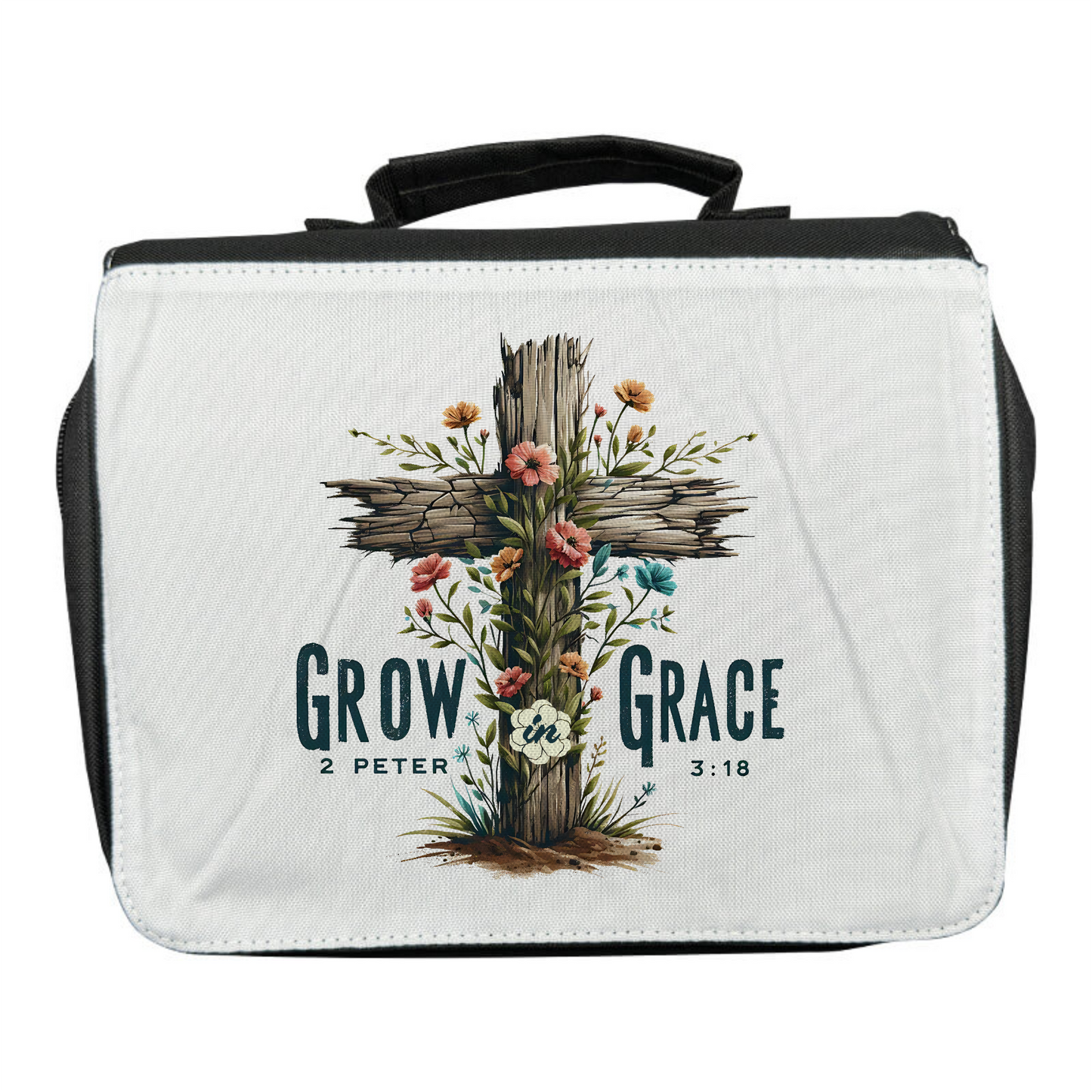 Black Polyester Bible Bag – Custom Printed Personalised Cover