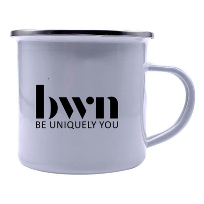 Custom Printed Enamel Mug – Personalised Sublimation Camping Mug