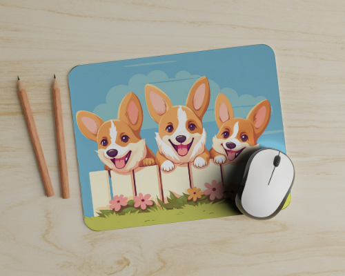 Mouse Pad - Cute Corgis