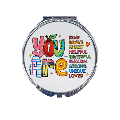 Round Compact Mirror – Custom Printed Personalised Pocket Mirror