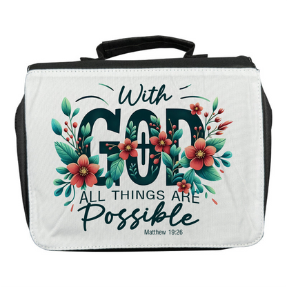 Black Polyester Bible Bag – Custom Printed Personalised Cover