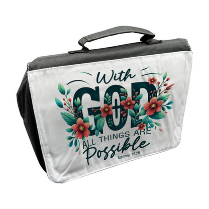 Black Polyester Bible Bag – Custom Printed Personalised Cover