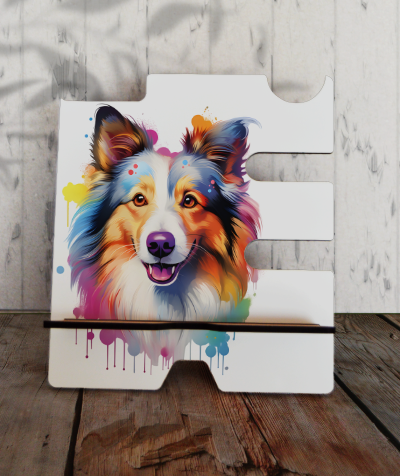 Phone Stand (big) - Shetland Sheepdog