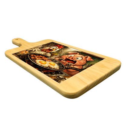 Rectangular Platter Plate with Printed Tile – Personalised Serving & Décor Piece