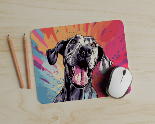 Mouse Pad - Colorful Great Dane