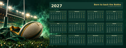 Stadium Nights 2027 calendar desk mat full design – 780 × 300 mm