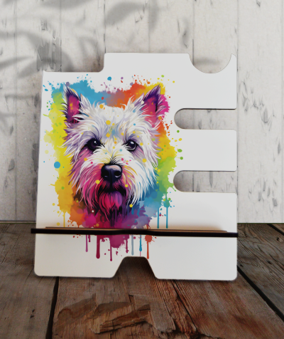 Phone Stand (big) - West Highland White Terrier