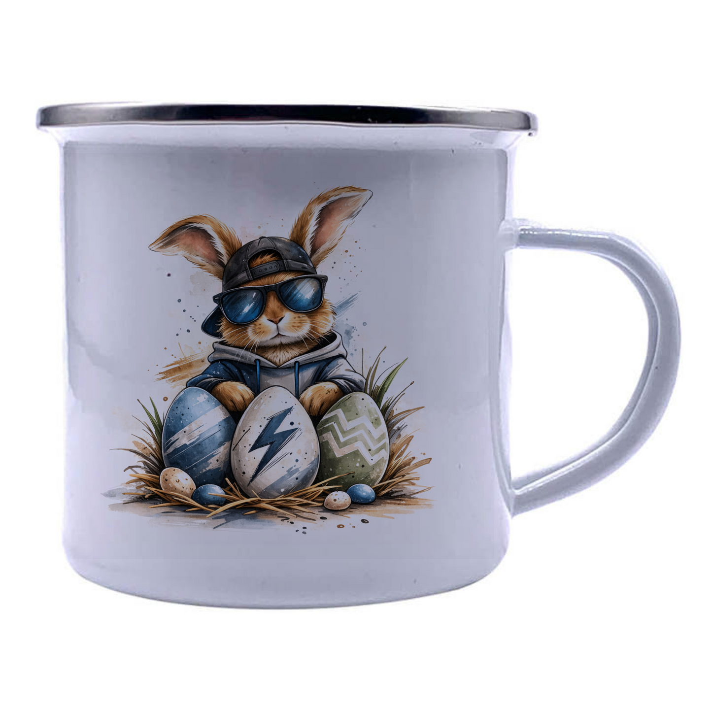 Custom Printed Enamel Mug – Personalised Sublimation Camping Mug