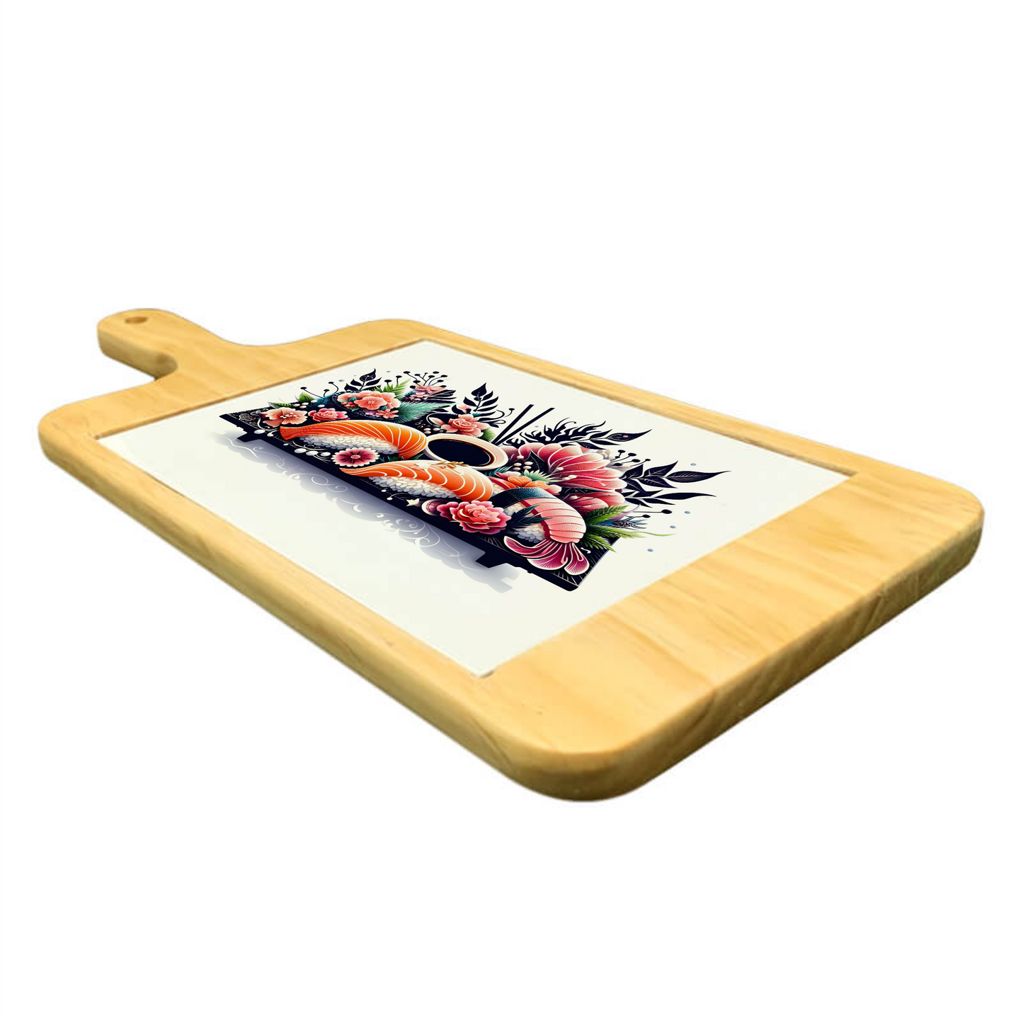 Rectangular Platter Plate with Printed Tile – Personalised Serving & Décor Piece