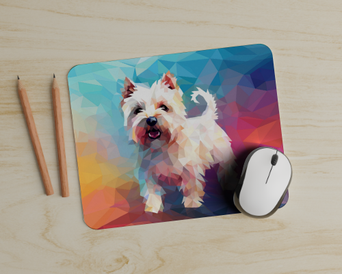 Mouse Pad - Westie Polygon