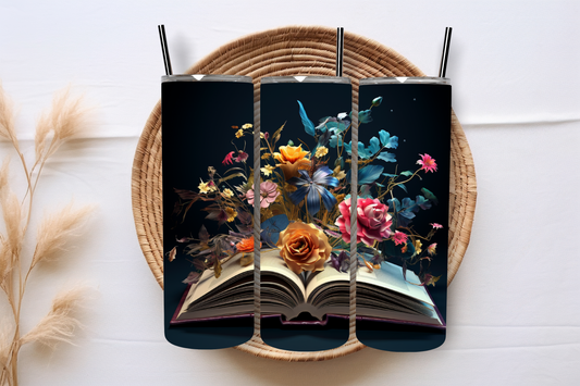 Skinny Tumbler - 3D Floral Book 1