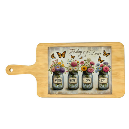 Rectangular Platter Plate with Printed Tile – Personalised Serving & Décor Piece